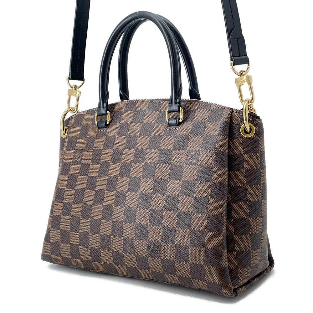 Louis Vuitton Ebene Tote Handbag Odeon Brown Damier